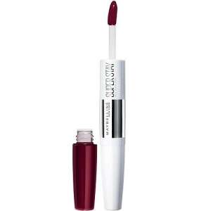 Червило Maybelline Superstay 24H, апликатор с два края, цвят Timeless Crimson - Уста