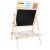 Kruzzel double-sided easel with chalkboard, abacus, and shelf