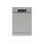 Sharp QW-NA1DF45EI-EU dishwasher, stainless steel, front view