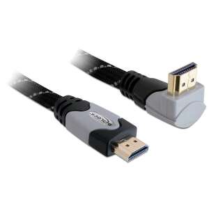 DELOCK Kabel HDMI Ethernet A -> A M/M 5.00m 90° do 4K 84922628 - Kabel HDMI