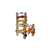 Kruzzel Wooden Toy Chair, build your own chair with screws, nuts, and gears, for kids 3 years and up