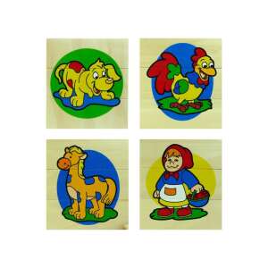 3 részes puzzle kirakó (kutya, kakas, ló, kislány) 84924222 