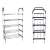5-Tier Shoe Rack Organizer, Metal Shoe Storage Stand