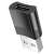Hoco UA17 USB-A auf USB-C Adapter, schwarz, schräger Blick