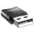 Hoco UA17 USB-A auf USB-C Adapter, schwarz, Ansicht des USB-A-Anschlusses