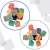 Ikonka Sensory Building Blocks - Colorful Educational Toys for Babies