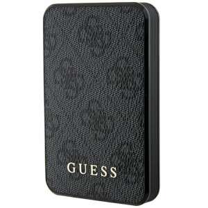 Guess Powerbank 15W 5000mAh black power bank with leather and metal logo - External Battery & Power Bank