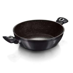 Berlinger Haus Carbon Pro 30 cm Marmorbeschichtete Bratpfanne mit Deckel - Koch- & Backgeschirr