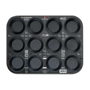 Berlinger Haus Carbon Pro 12-es muffintálca titán bevonattal, tapadásmentes, sötét szürke, 12 egyedi muffin formával - Muffin sütő