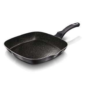Berlinger Haus Carbon Pro grill pan, 28 cm, non-stick, marble coating, induction compatible - Berlinger Haus