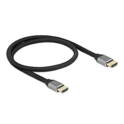 Delock Ultra nagy sebességű HDMI kábel, 48 Gbps, 8K 60Hz, 0,5m, szürke