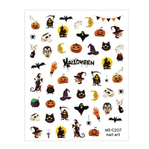 Halloween Körömmatrica - Ünnepi Dekoráció