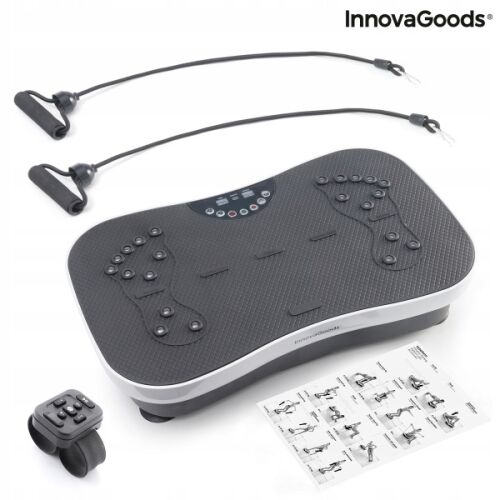 Trainingsplattform mit Vibration, Zubehör und Übungsleitfaden Vybeform InnovaGoods