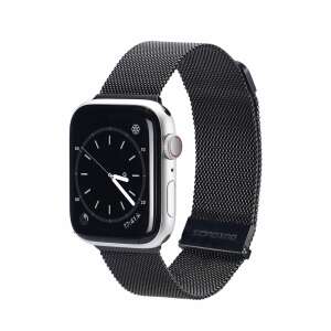 Brățară neagră Milanese Loop pentru Apple Watch 38mm, 40mm, 41mm - Apple Curea ceas inteligent