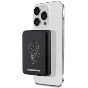 Karl Lagerfeld Ikonikus Bezprzewodowy Power Bank przymocowany do iPhone'a, ładowanie - Zewnętrzna bateria i powerbank