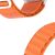 Close-up of Dux Ducis orange Apple Watch band