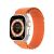 Apple Watch Ultra with Dux Ducis orange sport band on wrist