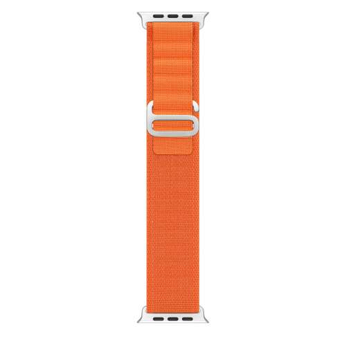 Orange Apple Watch Sport Band with Metal Buckle
