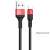 Kabel ładujące Hoco Xpress do typu C, czarny i czerwony, 1 metr