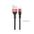 Kabel ładujące Hoco Xpress do typu C, czarny i czerwony, 1 metr