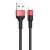 Kabel ładujące Hoco Xpress do typu C, czarny i czerwony, 1 metr