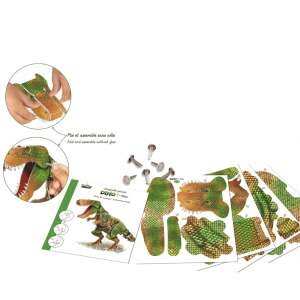 CreaLign Óriás T-Rex 3D kirakós, útmutató és darabok - Crealign