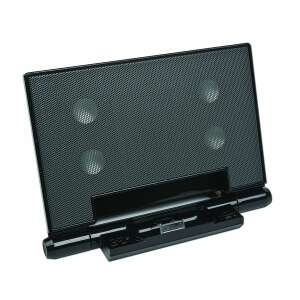 Difuzor portabil Gembird SPK320i cu dock universal pentru iPhone și iPod, negru, vedere din față - Gembird