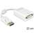 Delock DL61765 DisplayPort auf DVI Adapter, weiß, DVI-Monitor an DisplayPort-Anschluss anschließen