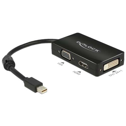 DeLock mini DisplayPort - VGA HDMI DVI adapter