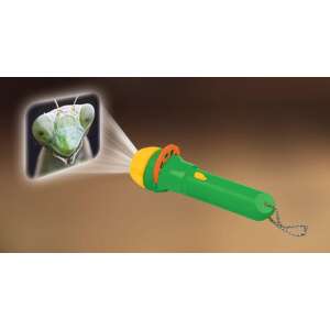 Green insect projector flashlight, projects images of insects onto the wall, perfect for kids - Flashlight & Headlamp