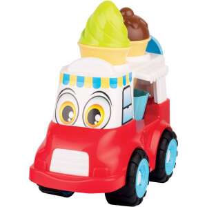 Toy ice cream truck, red and white, with ice cream cones on top, for kids - Beach Item