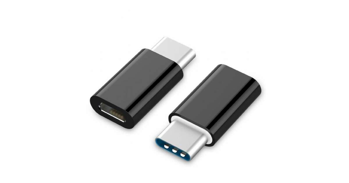 Adaptor Gembird, USB 2.0, USB Type-C (T) la Micro-USB (M), Negru, A-USB2-CMmF-01 (A-USB2-CMmF-01) (A-USB2-CMMF-01) 84953208