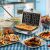 Ariete Party Time waffle maker with freshly baked waffles