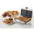 Ariete waffle maker with waffles on plates