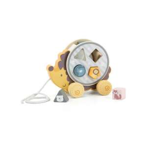Wooden hedgehog pull toy with shape sorter, PolarB brand - Babies & Toddler