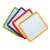 Miniland double-sided magnetic whiteboard set of 4, with white and black writing surfaces