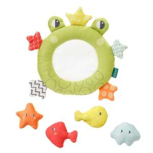 Zabawka kąpielowa Fehn żaba z siatką i stworzeniami morskimi - Fehn