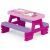 Detský piknikový stôl Dolu Unicorn, ružový a fialový plast