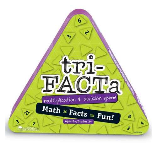 Tri-Facta Multiplikations- und Divisionsspiel, ein lustiges und lehrreiches Brettspiel für Kinder ab 8 Jahren