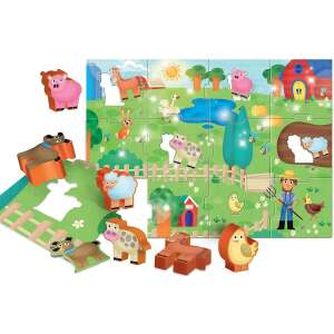 Puzzle Lisciani Baby Farm cu animale de la fermă, 12 piese, pentru copiii cu vârsta de 1-4 ani - Lisciani Puzzle
