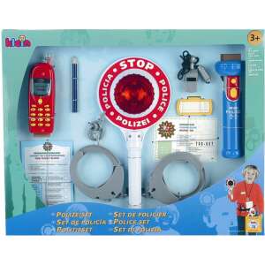 Klein Polizeieinheit Ben & Sam 10-teiliges Spielset, beinhaltet Handschellen, Taschenlampe, Stoppschild, Notizblock, Bleistift, Abzeichen, Telefon und mehr - Klein