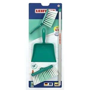 Leifheit 3 részes tisztítókészlet gyerekeknek, tartalmaz egy seprűt, lapátot és kefét - Klein