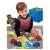 Child playing with Miniland Minimobil Traffic Box playmat, toy cars and storage bag