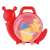 Snail shaped beach toy set, includes bucket, shovel, rake, and molds
