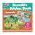 Galt Reusable Sticker Book Animals, front cover with 2 scenes, one with forest animals and one with safari animals