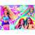 Puzzle Barbie cu 48 de piese, prezentând o sirenă Barbie cu păr colorat
