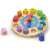 Viga Toys Puzzle Uhr, Holzpuzzle Uhr für Kinder, lerne Zeit, Formen und Farben