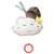 Fehn musical cloud toy, white with brown hat and yellow star, perfect for babies