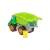 Ecologico green toy truck with a dump bed and two buckets