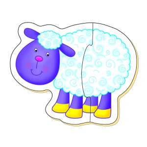 Galt Duo Farm 2-piece puzzle, sheep - Galt